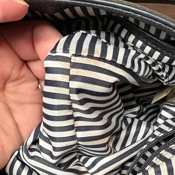 Kate Spade Pebbled Leather Flap Bag • Black Crossbody Shoulder - Picture 10 of 13